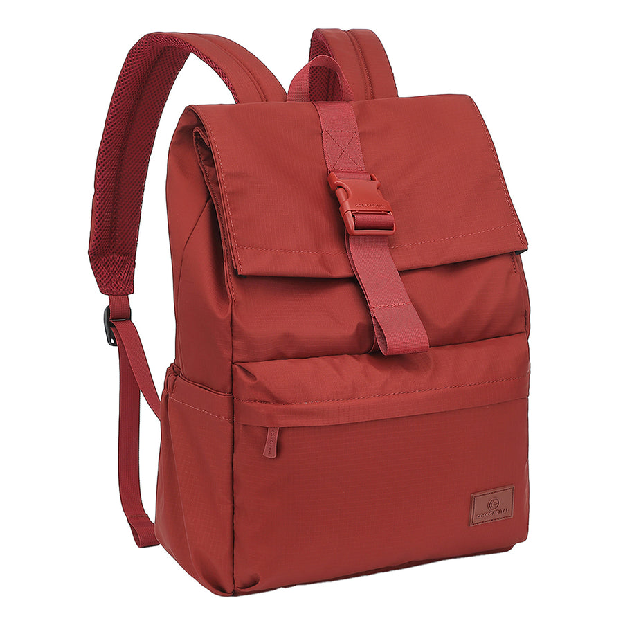Mochila Rizz: Laptop 15.6", Roll-Top y Viaje Rojo