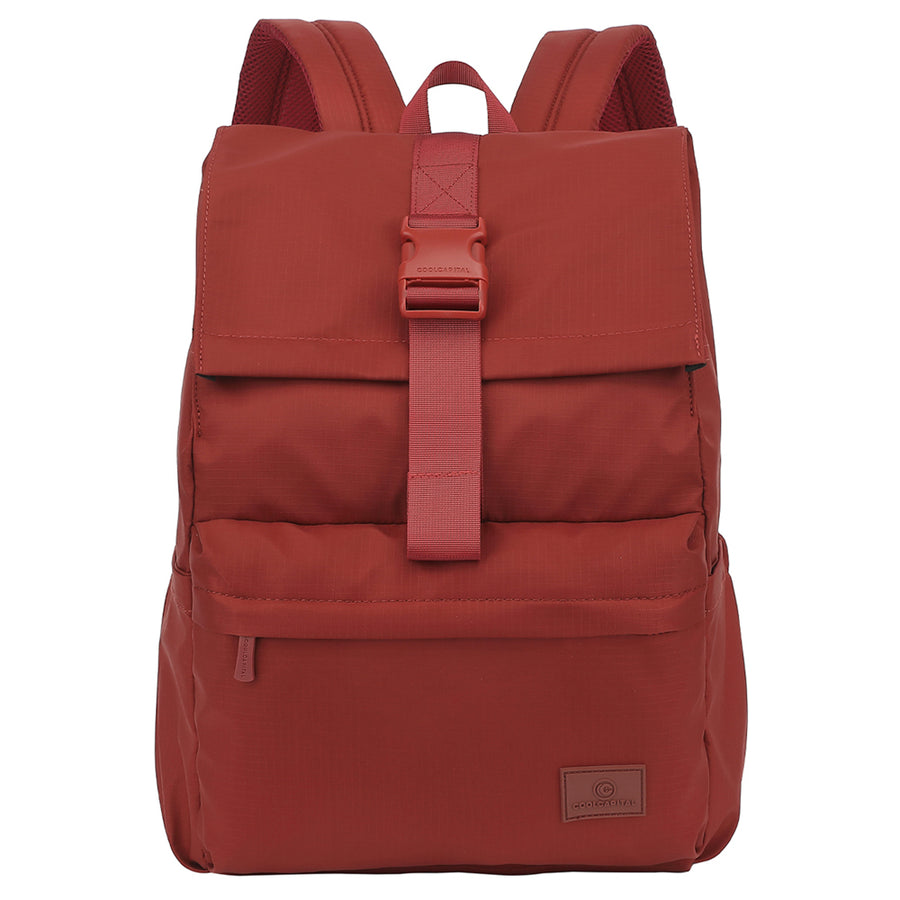 Mochila Rizz: Laptop 15.6", Roll-Top y Viaje Rojo