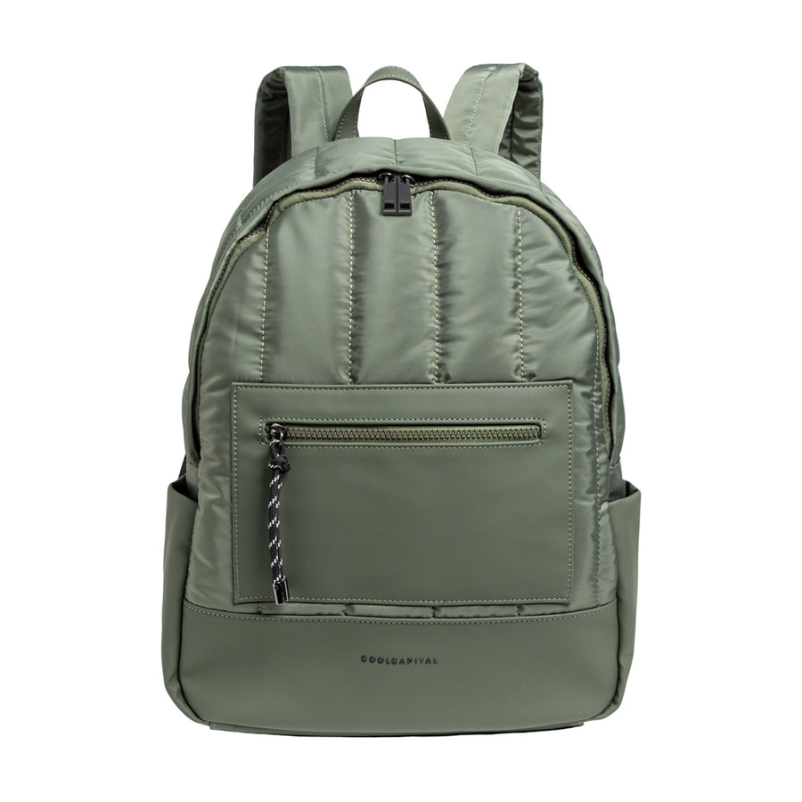 Mochila Fuji: Laptop 15.6", Banda para Equipaje, Verde