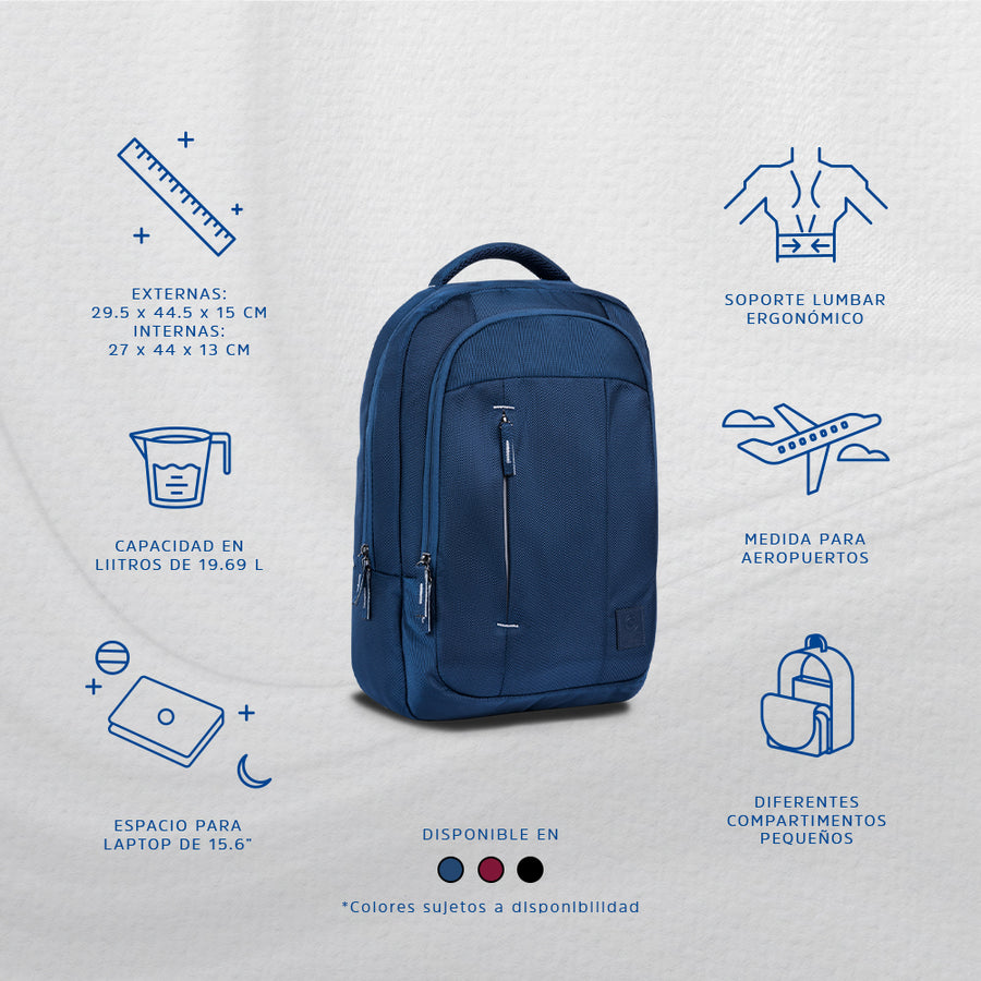 Mochila para laptop | CoolCapital Zilker | 15.6" pulgadas Azul