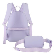 Mochila Canyon para Laptop 14" con Cangurera: Protección y Organización Total, Lila