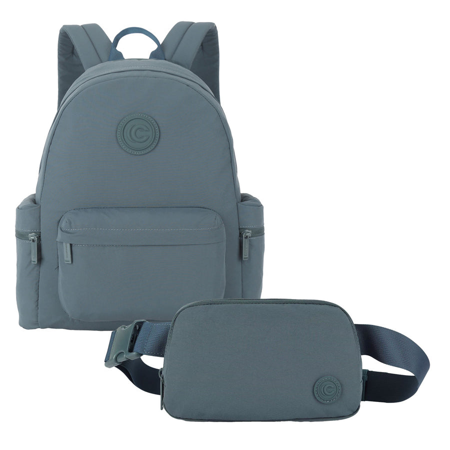 Mochila Canyon para Laptop 14" con Cangurera: Protección y Organización Total, Verde