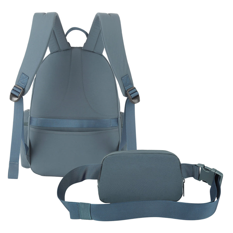 Mochila Canyon para Laptop 14" con Cangurera: Protección y Organización Total, Verde