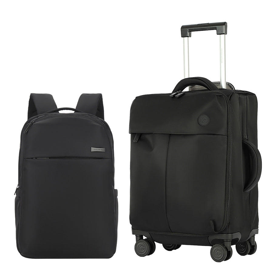 Maleta de viaje + Mochila Dott Combo Equipaje Carry On Cabina negra