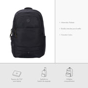 Mochila Dope: Laptop 15.6", Banda para Equipaje, Negro