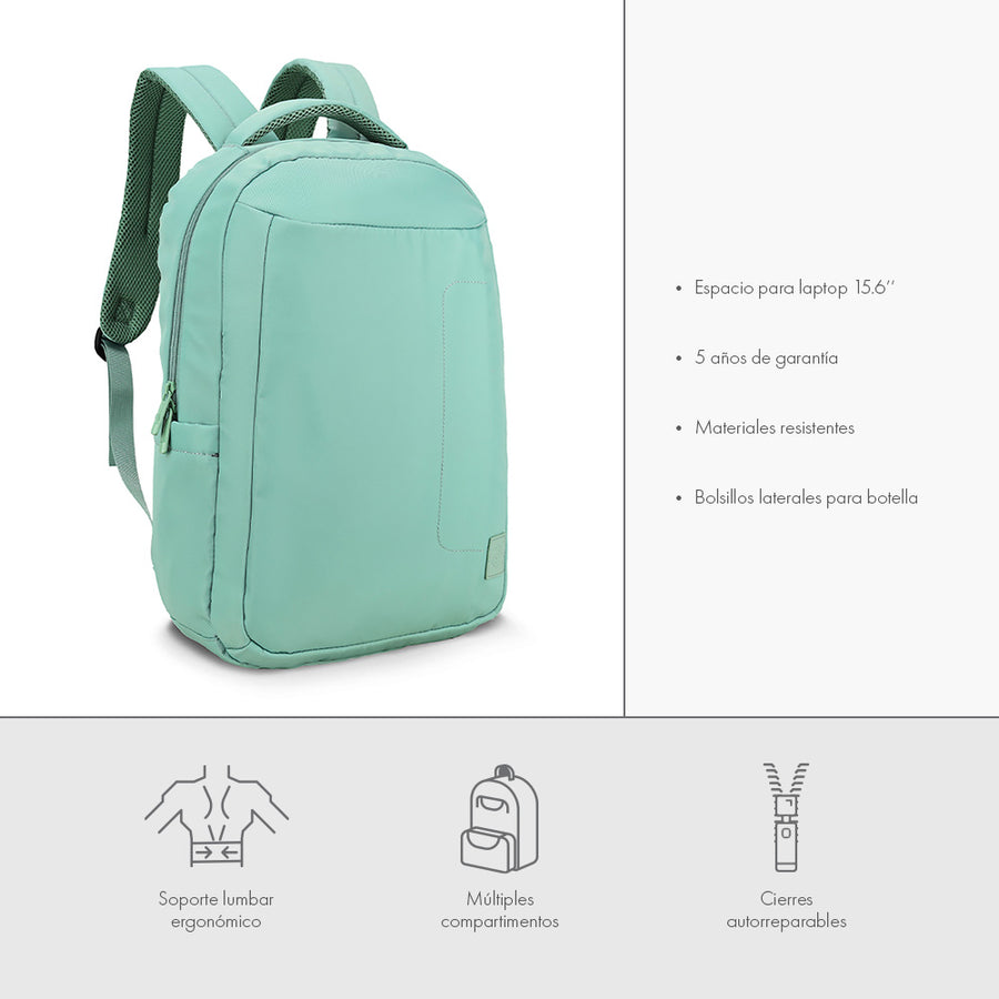 Mochila para laptop | CoolCapital Yuba | 15.6" pulgadas Menta