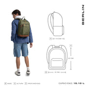 Mochila para laptop | CoolCapital Berlin | 15" pulgadas Azul