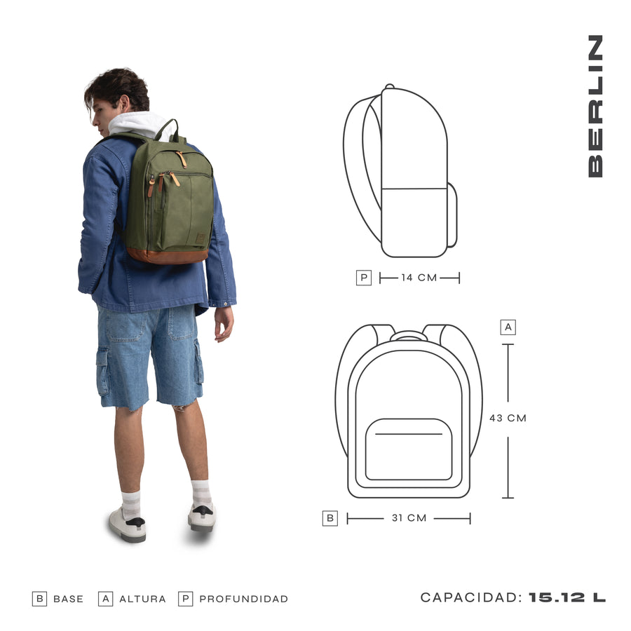 Mochila para laptop | CoolCapital Berlin | 15" pulgadas Azul