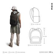 Mochila para laptop ecológica | CoolCapital RE3 | 15" pulgadas material reciclado