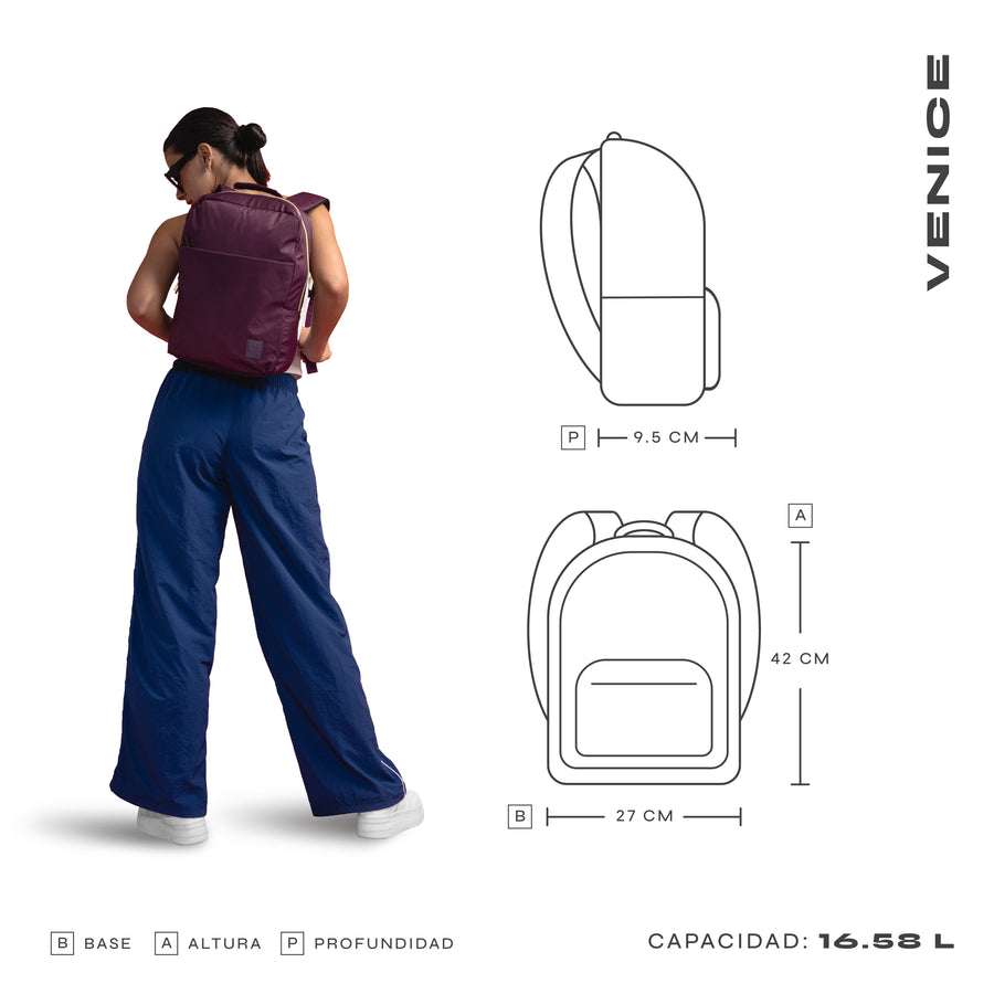 Mochila para laptop | CoolCapital Venice | 14" pulgadas Rosa