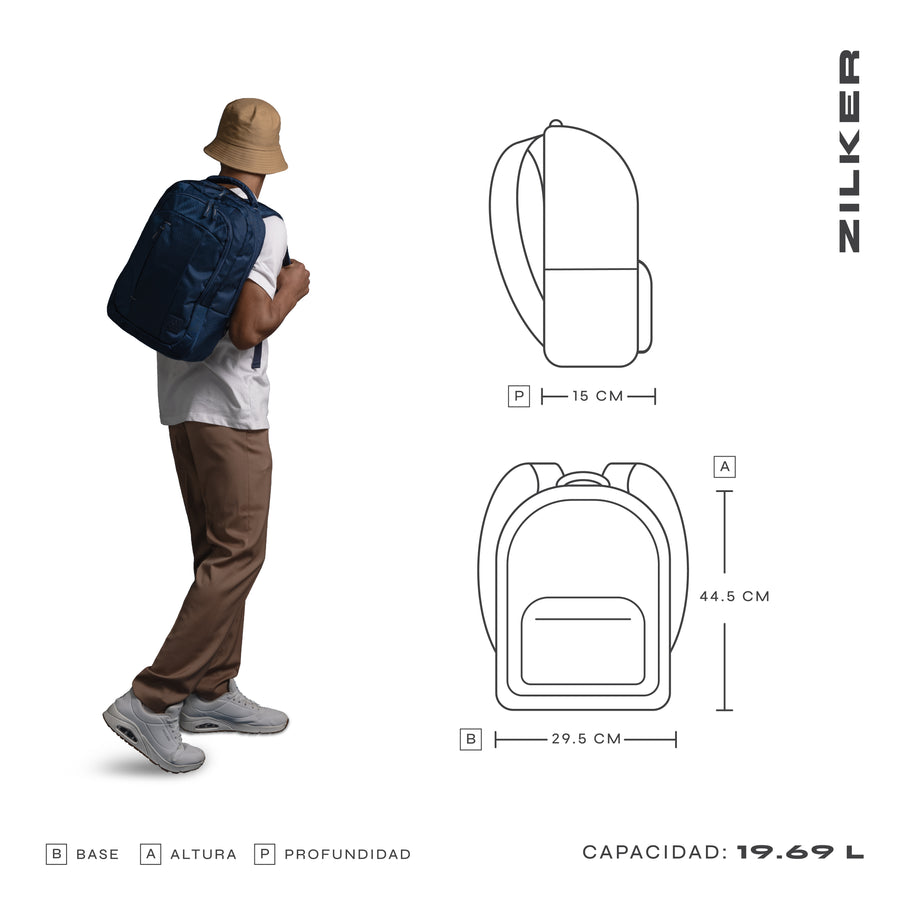 Mochila para laptop | CoolCapital Zilker | 15.6" pulgadas Azul