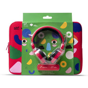 Kit Audífonos y funda | Cool capital Alex Siordia 2 en 1 | 14 pulgadas rojo - Cool Capital