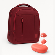 Combo Mochila Zilker Vino 15.6” + Audífonos Lisbon Coral