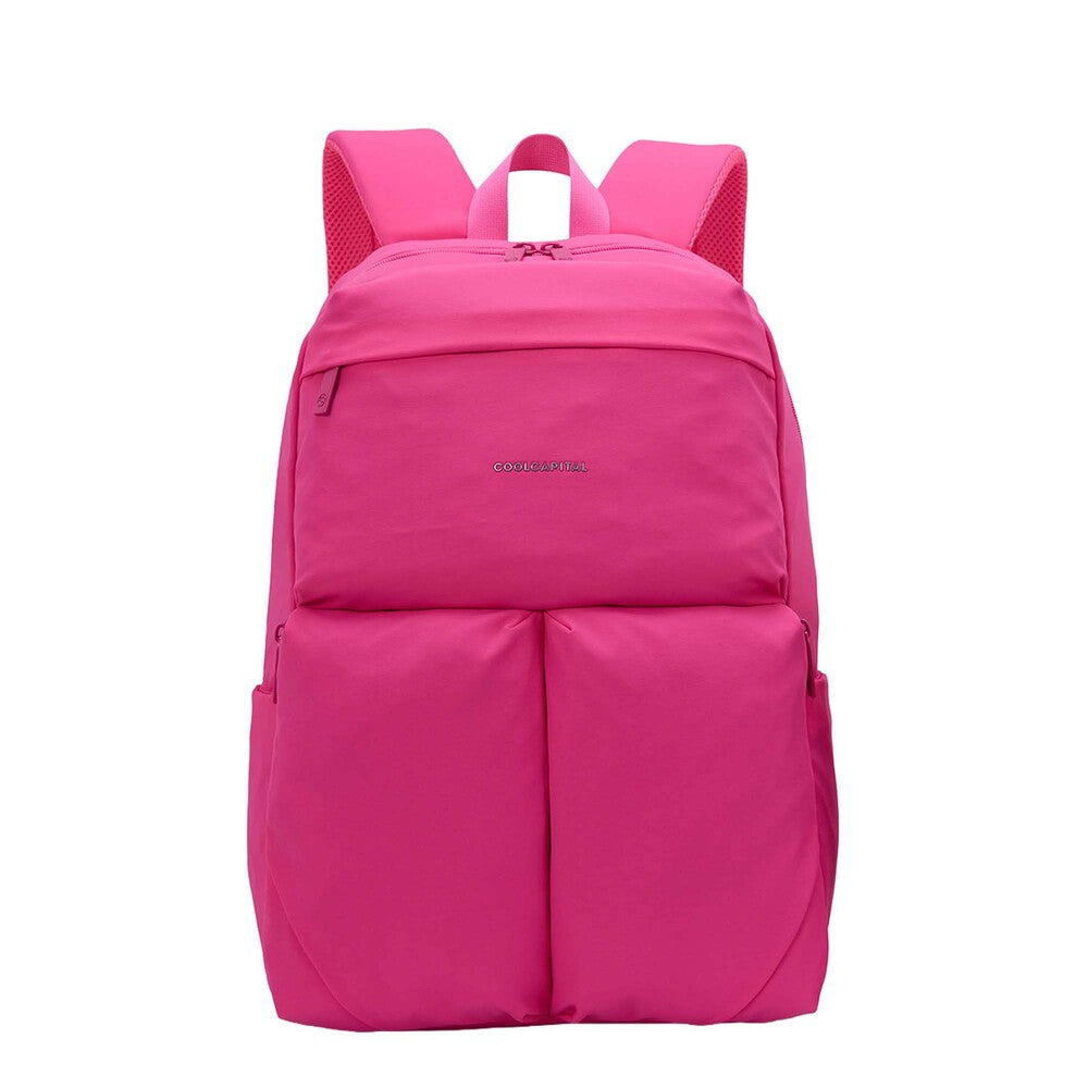 MOCHILA SEOUL Laptop 15” Cool Capital + TERMO 710 ml Combo Rosa