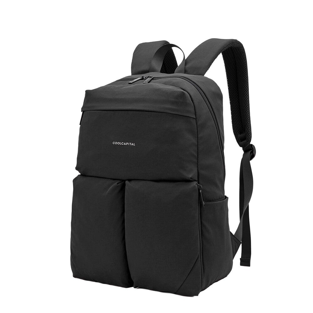 MOCHILA SEOUL Laptop 15” Cool Capital + TERMO 710 ml Combo Negro