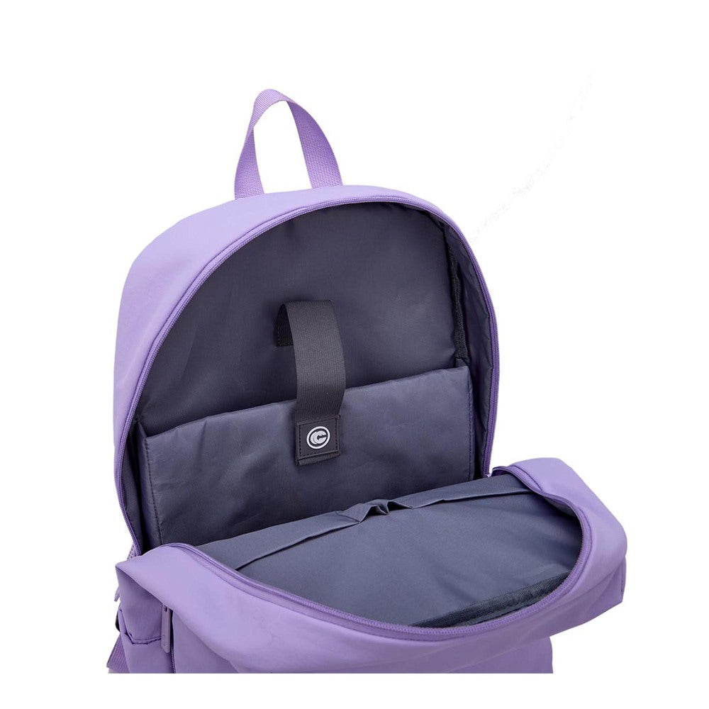 MOCHILA SEOUL Laptop 15” Cool Capital + TERMO 710 ml Combo Morado