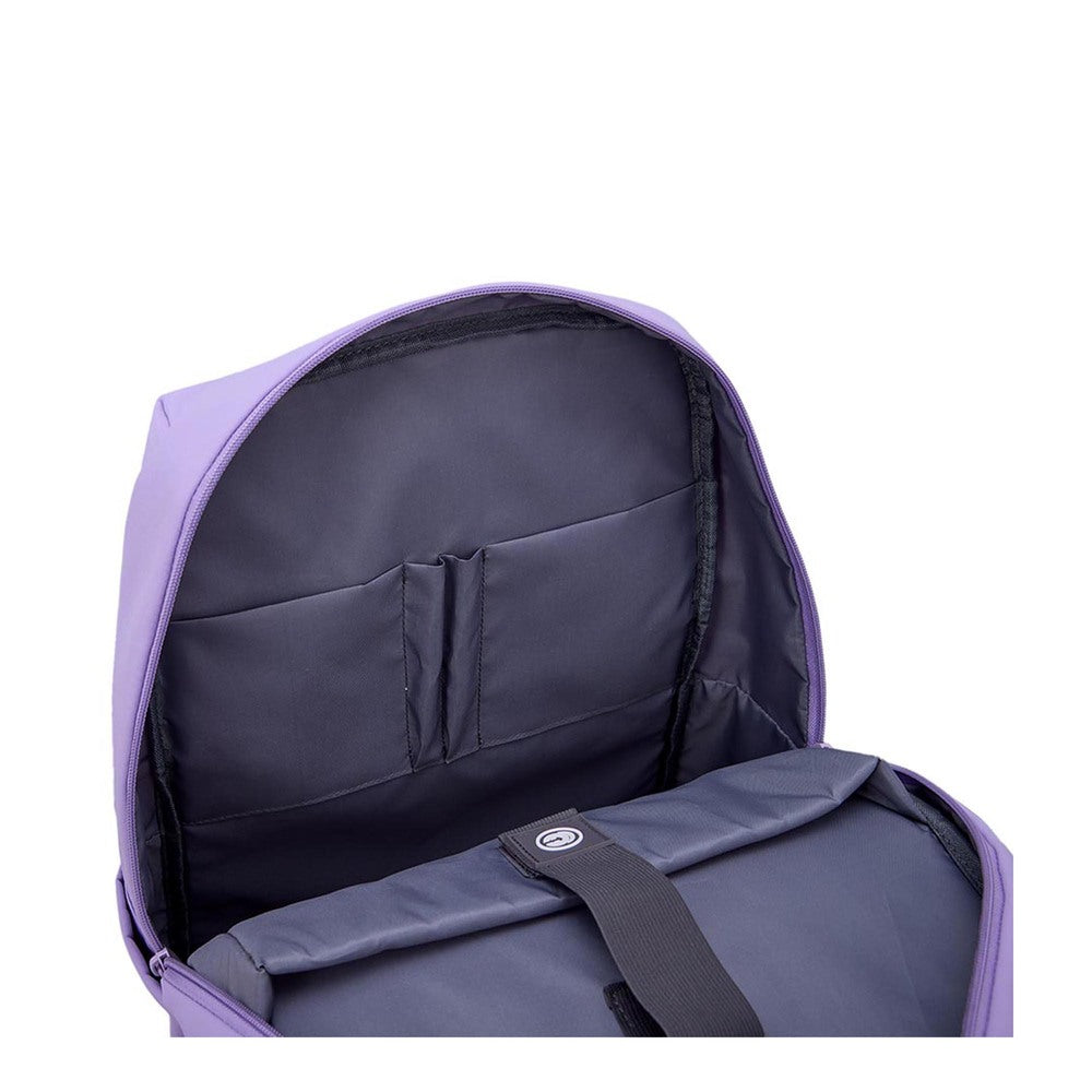 MOCHILA SEOUL Laptop 15” Cool Capital + TERMO 710 ml Combo Morado