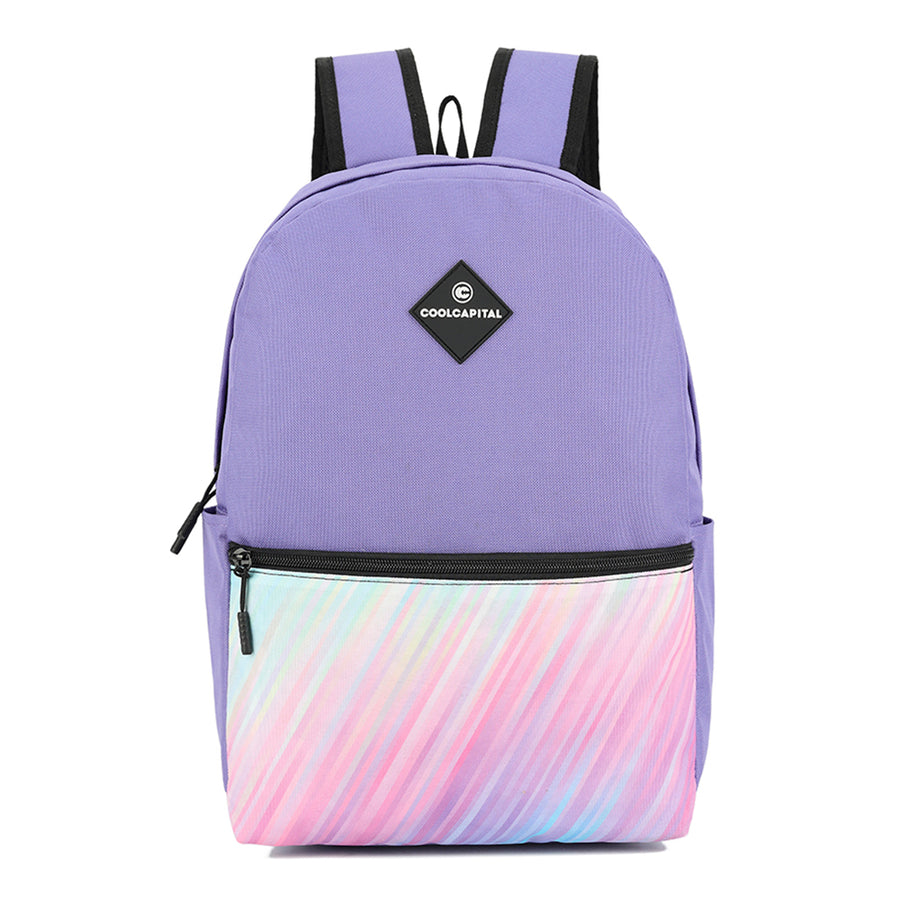 Mochila para laptop | CoolCapital Lite Rainbow | 15.6" pulgadas Morado