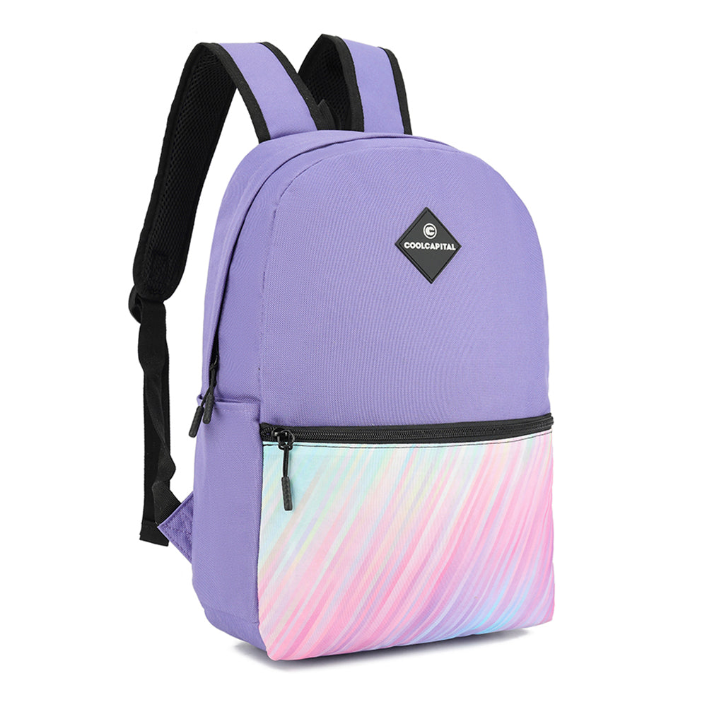 Mochila para laptop | CoolCapital Lite Rainbow | 15.6" pulgadas Morado