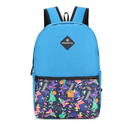 Mochila para laptop + audífonos alámbricos on ear | CoolCapital Blue Retro| 15.6" pulgadas combo