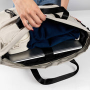 Bolsa Tote Bag Vienna: Laptop 15.6", Asa Ajustable, Beige