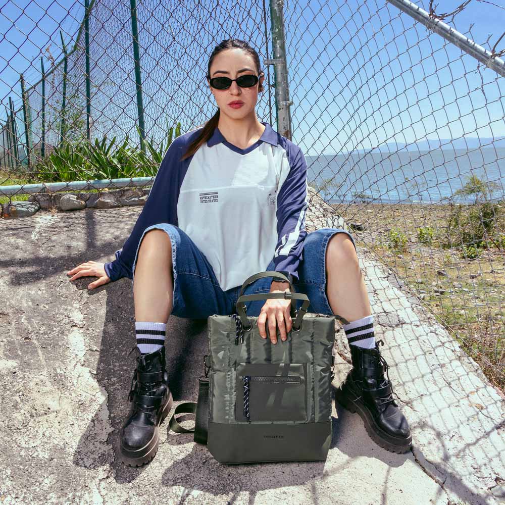 BOLSO TOTE BAG FUJI Laptop 14" Cool Capital Verde