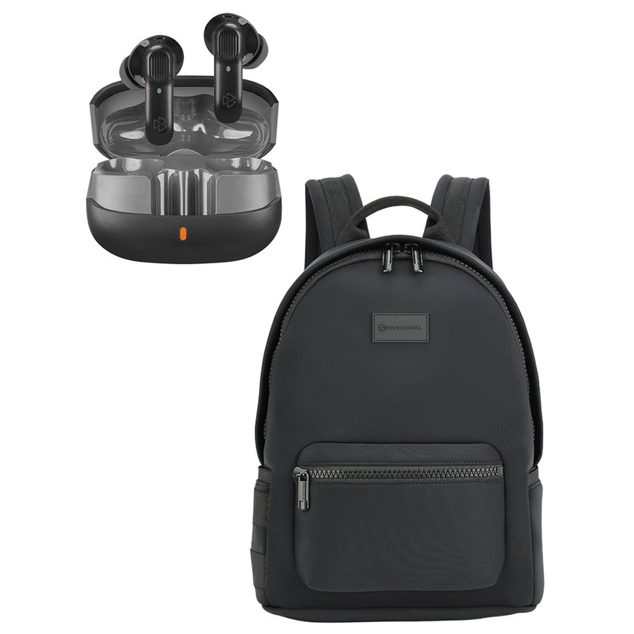 Combo Mochila Slay Negra + Audífonos Pure TWS