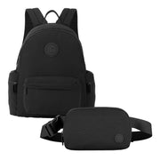 Mochila Canyon para Laptop 14" con Cangurera: Protección y Organización Total, Negro