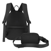 Mochila Canyon para Laptop 14" con Cangurera: Protección y Organización Total, Negro