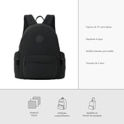 Mochila Canyon para Laptop 14" con Cangurera: Protección y Organización Total, Verde