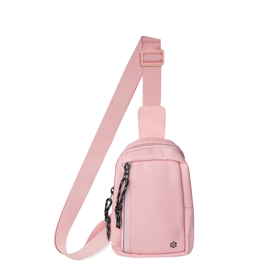 Crossbody VIVA para Celular: Correa Ajustable, Poliéster Nude