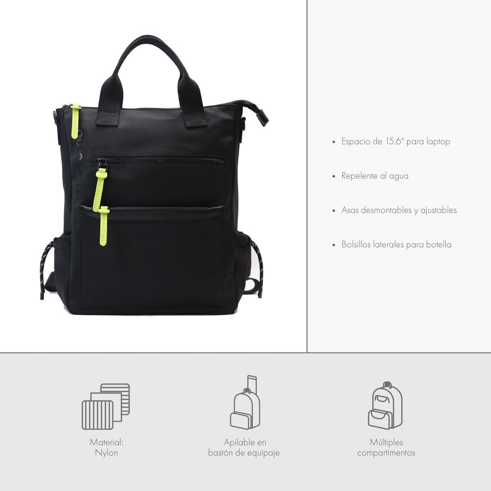 MOCHILA DRIP Laptop 15.6" Cool Capital Negro