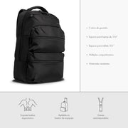 Mochila para laptop | CoolCapital Sarec | 15.6"pulgadas Negra