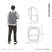 Mochila para laptop | CoolCapital Carmel | 15" pulgadas Gris oscuro