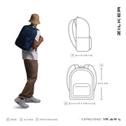 Combo Mochila Zilker Vino 15.6” + Audífonos Lisbon Coral