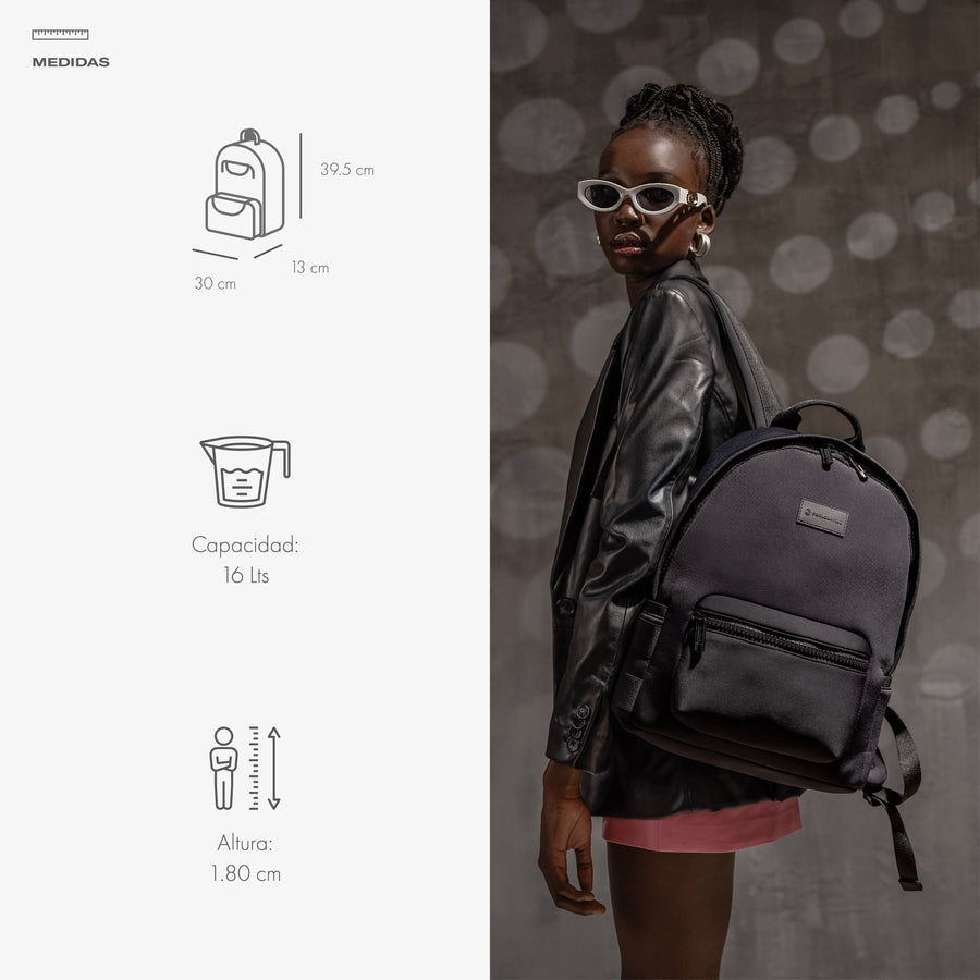 Combo Mochila Slay Negra + Audífonos Pure TWS