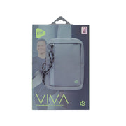 Crossbody VIVA para Celular: Correa Ajustable, Poliéster Gris