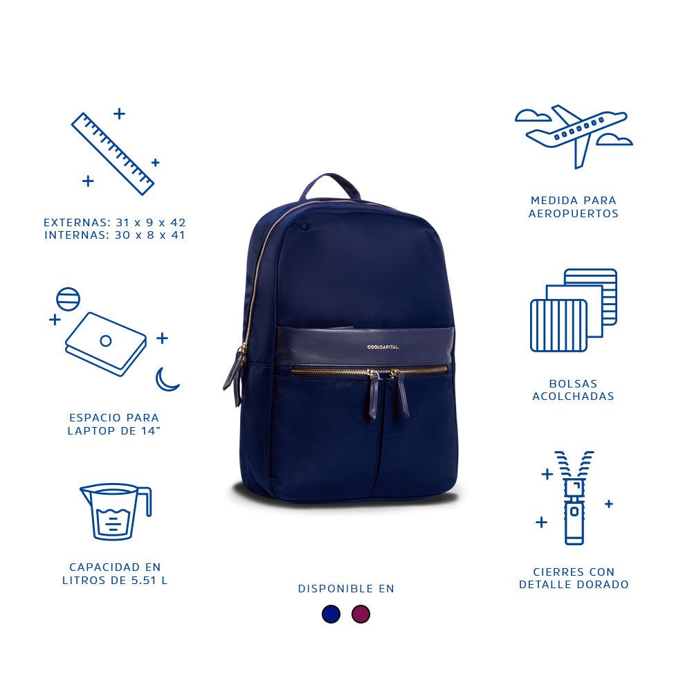 Mochila para laptop discount de 14 pulgadas